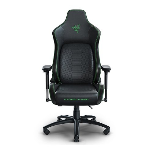 Razer - Iskur XL - Gaming Chair With Built-In Lumbar Support - Black/Green