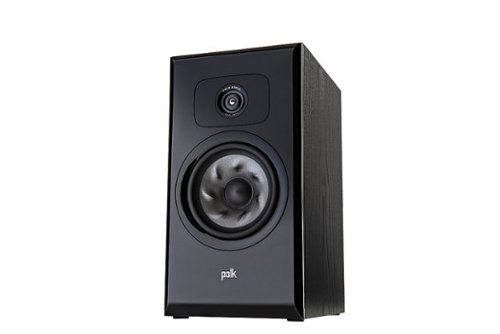 Polk Audio - Legend L200 Bookshelf Speaker (Pair) - Black Ash