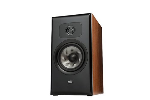 Polk Audio - Legend L200 Bookshelf Speaker (Pair) - Brown Walnut