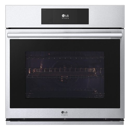 

LG - STUDIO 30" Built-In Single Electric Convection Wall Oven with Air Fry and Steam Sous Vide - Stainless steel