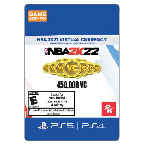 NBA 2K22 450,000 Virtual Currency Sony PlayStation 5 & 4 [Digital]