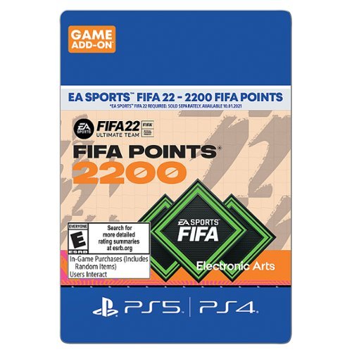  FIFA 22 2200 Points Sony PlayStation 5 &amp; 4 [Digital]