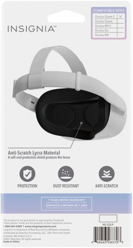 Insignia™ - Screen Protection Pad - Works with Meta Quest 2, 3 & Meta Quest 3S - Black-Alt_View_Standard_18 