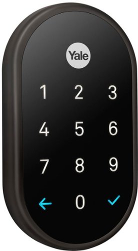 

Nest x Yale - Smart Lock Bluetooth Replacement Deadbolt with App/Keypad/Voice Assistant Access - Black Suede