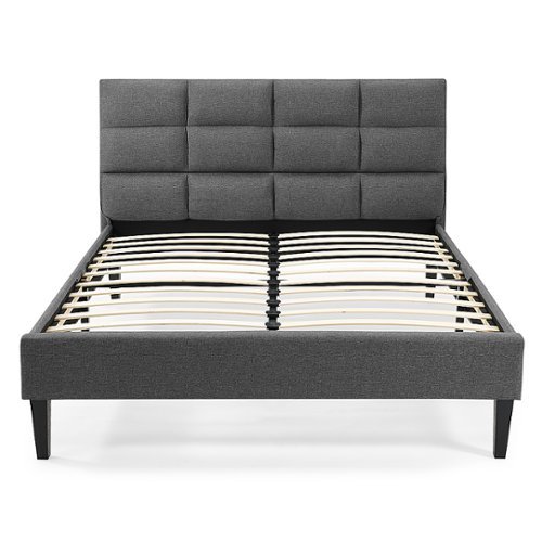 Serta - Rosie Full Upholstered Bed - Dark Grey