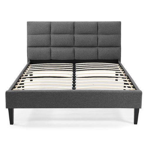 

Serta - Rosie Full Upholstered Bed - Dark Grey