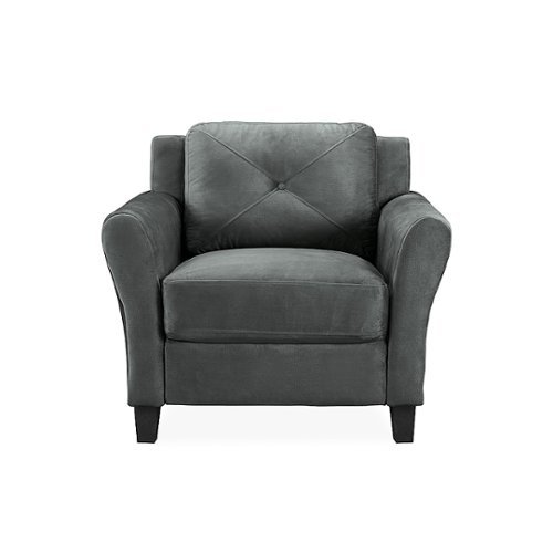 Lifestyle Solutions - Hamburg Rolled Arm Chair - Dark Grey