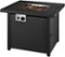 Insignia™ - 30" Square Fire Table - Black-Front_Standard