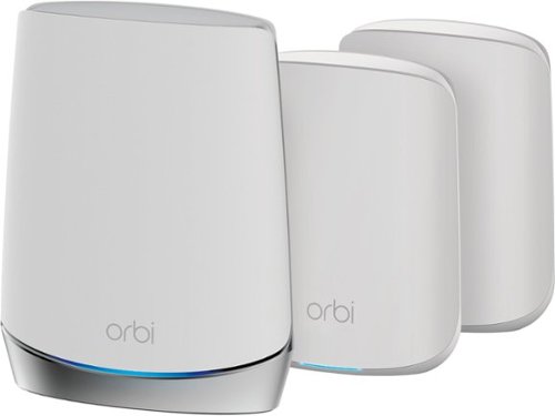 NETGEAR - Orbi 650 Series AX3000 Tri-Band Mesh Wi-Fi 6 System (3-pack) - White
