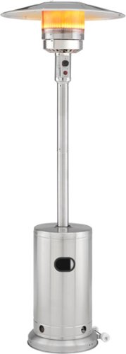  Insignia™ - Standing Patio Heater - Stainless Steel