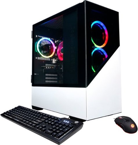 CyberPowerPC - Gamer Master Gaming Desktop - AMD Ryzen 7 5700G - 16GB Memory - NVIDIA GeForce RTX 2060 - 1TB HDD + 500GB SSD - White