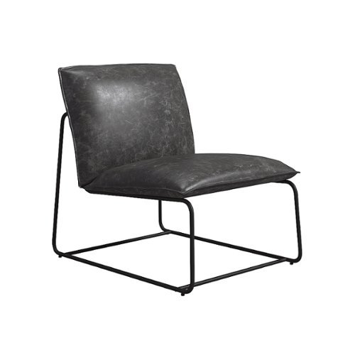 Sauder - North Avenue Faux Leather Office Chair - Black