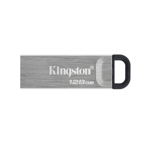 Kingston - DataTraveler Kyson 128GB High Performance USB 3.2 Gen 1 Metal USB Flash Drive DTKN/128GB