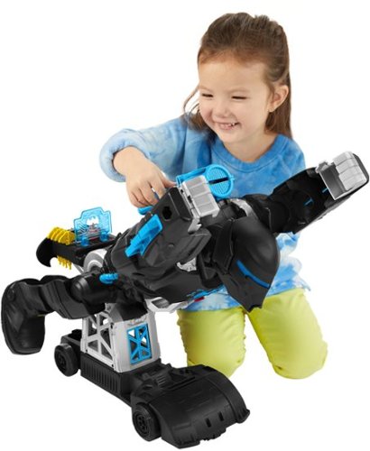 Imaginext DC Super Friends Bat-Tech BatBot - Black GLOBAL SHIPPING
