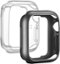Modal™ - Bumper Case for Apple Watch 41mm and Apple Watch Series 7-9 41mm (2-Pack) - Space Gray/ Clear-Angle_Standard