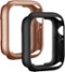 Modal™ - Bumper Case for Apple Watch 45mm and Apple Watch Series 7-9 45mm (2-Pack) - Black/Gold-Angle_Standard