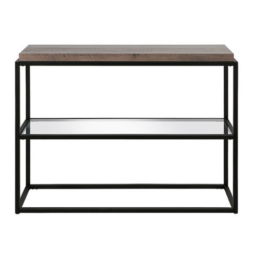 Camden&Wells - Hector Console Table - Blackened Bronze/Gray Oak