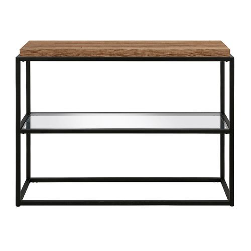 Camden&Wells - Hector Console Table - Blackened Bronze/Rustic Oak
