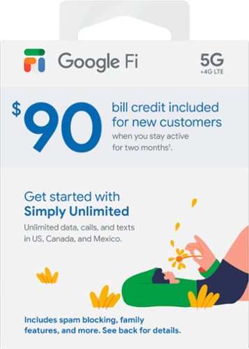  Google - Fi Simply Unlimited SIM Card Kit