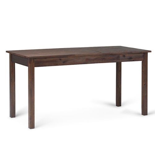 Simpli Home - Monroe Desk - Distressed Charcoal Brown