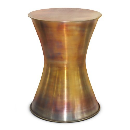 Simpli Home - Kenton Metal Side Table - Tarnished Brass