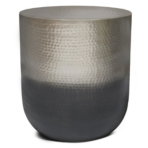 Simpli Home - Nova Metal Side Table - Silver Ombre