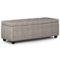 Simpli Home - Hamilton Storage Ottoman - Distressed Grey-Front_Standard
