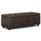 Simpli Home - Hamilton Storage Ottoman - Distressed Brown-Front_Standard