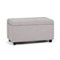 Simpli Home - Cosmopolitan Storage Ottoman - Cloud Grey-Front_Standard