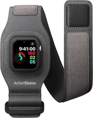 Twelve South - ActionSleeve for Apple Watch 38mm, 40mm and Series 7, 41mm - Gray