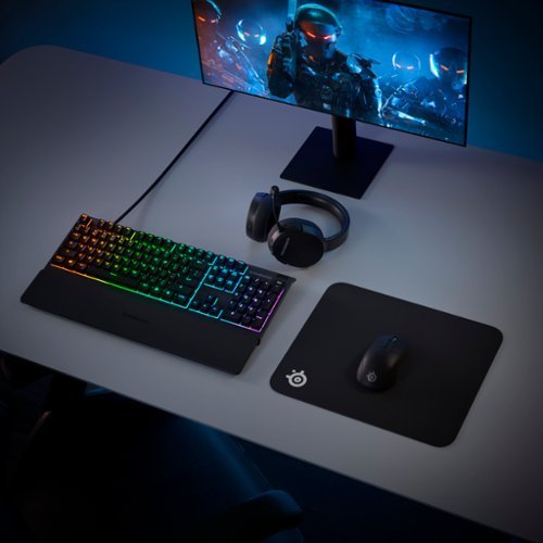 SteelSeries Ultimate Gaming Bundle Arctis 1 Wireless headset, Apex 3 keyboard, Rival 3 Wireless mouse, and QcK mousepad - Black GLOBAL SHIPPING