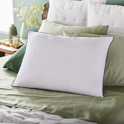 Sleep Innovations - 2-in-1 Ventilated Gel Memory Foam King Pillow - White