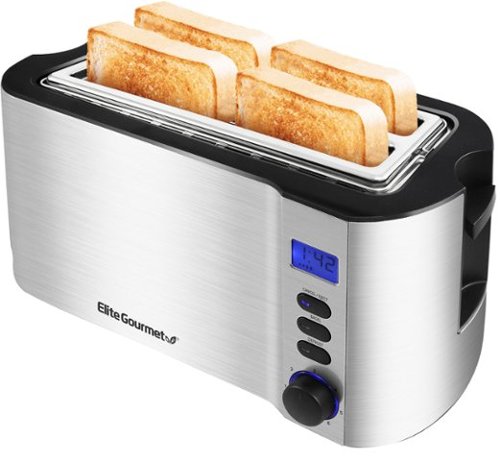 

Elite Gourmet - 4-Slice Toaster - Stainless Steel