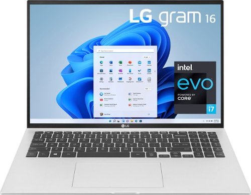 LG - gram 16” WQXGA IPS Laptop Intel Evo Platform 11th Gen Intel Core i7 16GB RAM 1TB NVMe SSD - Silver