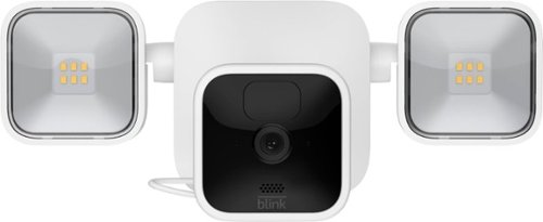 Blink - Outdoor Camera + Floodlight Kit - 1 Camera, wireless, HD floodlight mount and smart security camera - White