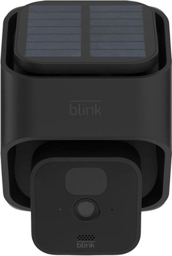 Blink - Add-On Outdoor Wireless 1080p Full HD Add-On Security Camera with Solar Panel Charging Mount - Black