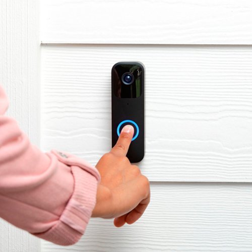 Blink Smart Wifi Video Doorbell – Wired/Battery Operated with Sync Module 2 - Black GLOBAL SHIPPING
