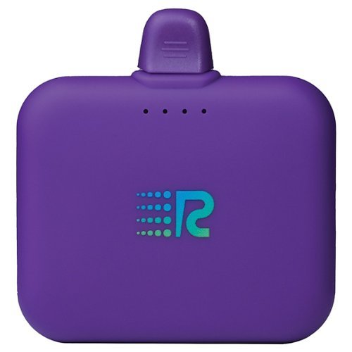 RUSH CHARGE - Air Power Bank with Lightning Connector - Purple-Front_Standard 