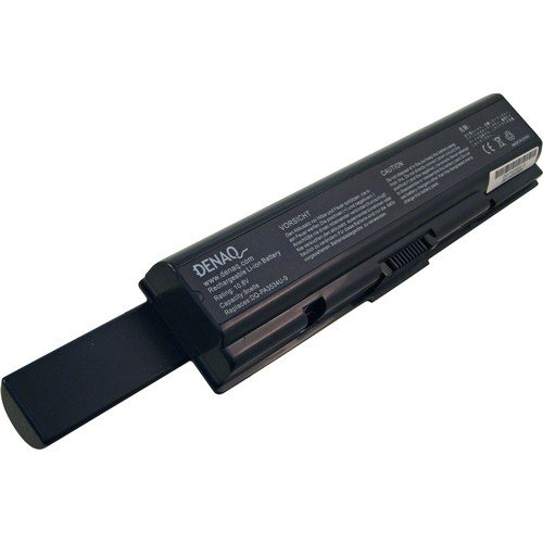 DENAQ - Battery for TOSHIBA Satellite L500 505 L550 L555 M200 M205; Satellite Pro A200 A210; Equium A200-Front_Standard 