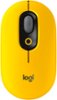 Logitech - POP Mouse Bluetooth Optical Ambidextrous Mouse with Customizable Emojis - Wireless - Blast Yellow-Front_Standard