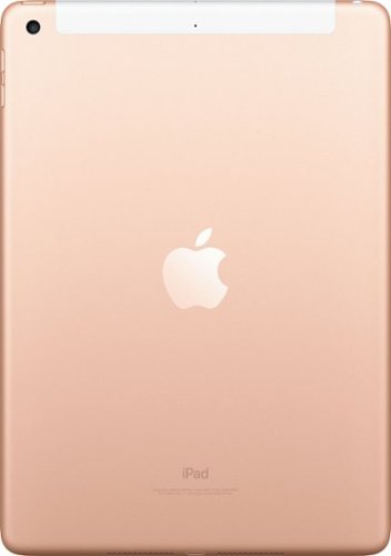 Apple - Geek Squad Certified Refurbished iPad 6th gen with Wi-Fi + Cellular - 32GB (Unlocked) - Gold-Back_Standard 