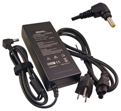 DENAQ - AC Power Adapter and Charger for Select HP Omnibook, Pavilion and Presario Laptops - Black