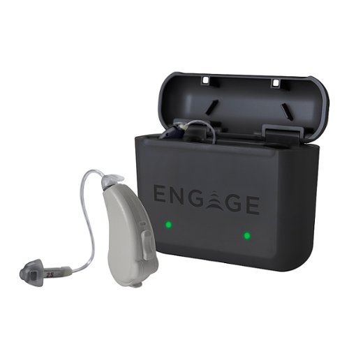 Lucid Hearing - OTC ENGAGE BTE RECHARGEABLE Hearing Aids (iOS) - Gray