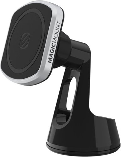 Scosche - MAGICMOUNT Pro Charge 2 Window / Dash for Most Cell Phones - Black