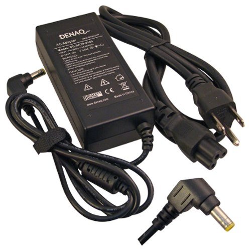  DENAQ - AC Adapter and Charger for Select Gateway Solo Laptops - Black