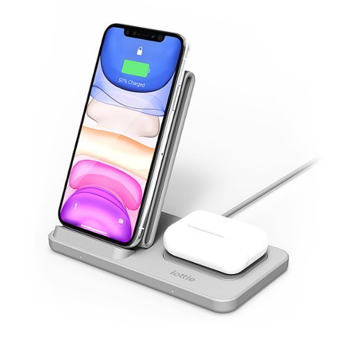 iOttie iON 7.5/10W Wireless Duo Charging Stand & Pad for iPhone/Android - Gray HOW TO BUY