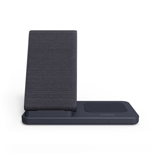 iOttie iON 7.5/10W Wireless Duo Charging Stand & Pad for iPhone/Android - Navy GLOBAL SHIPPING
