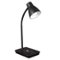 OttLite - 302 Lumen Wellness Series Infuse LED Desk Lamp with Qi and USB Charging - Black-Front_Standard