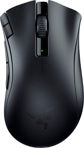 Razer - DeathAdder V2 X HyperSpeed Wireless Optical Gaming Mouse with 235 Hour Battery - Black