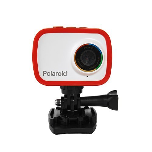 Polaroid - Go Cam 12.1-Megapixel Waterproof Action Digital Camera - Red